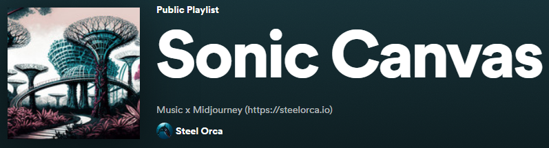 Sonic Canvas (Music x Midjourney) Header