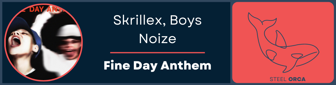 Skrillex, Boys Noize - FIne Day Anthem Steel Orca Banner